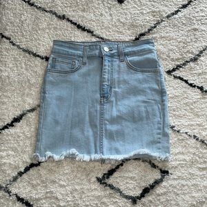 Light Wash Denim Skirt